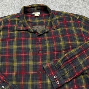 Carbon 2 Cobalt Mens Flannel‎ Shirt XL Upper Echelon Plaid Double Cloth Hiking